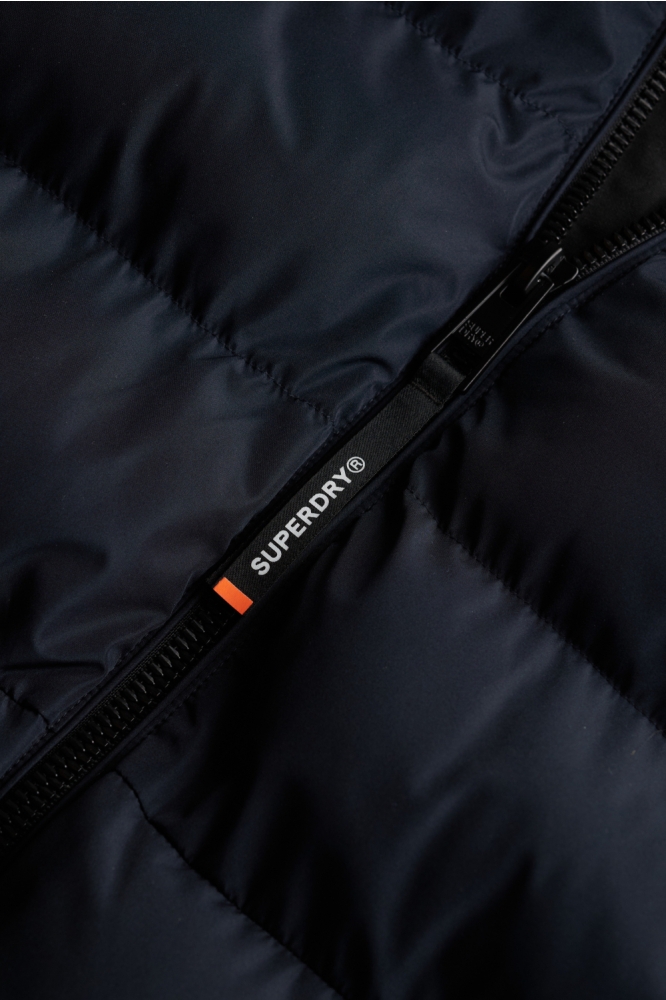 HOODED SPORTS PUFFER JACKET M5011950A ECLIPSE NAVY